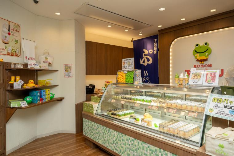 下呂プリンショーケース