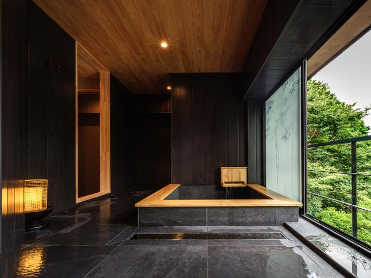 「箱根 ひばり乃」客室半露天風呂