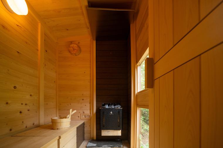 「茶寮 鶯宿亭」サウナ