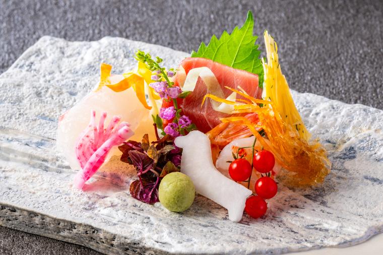 「リトナ箱根」御造里の盛り合わせ