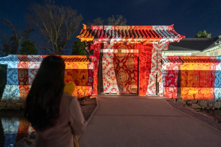 松本城 プロジェクションマッピング