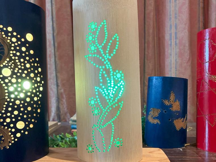 鳥取県湯梨浜町の道の駅でできるオリジナル竹灯籠づくり！家族で挑戦できて旅の思い出にも！