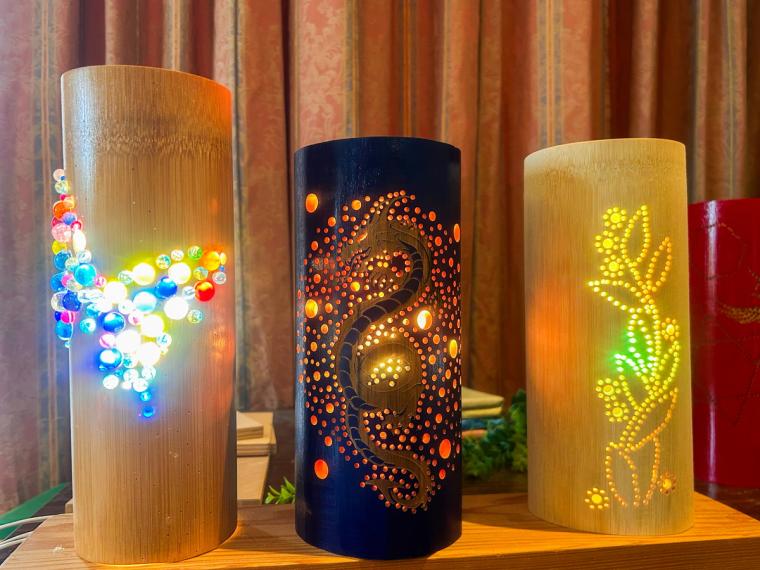 鳥取県湯梨浜町の道の駅でできるオリジナル竹灯籠づくり！家族で挑戦できて旅の思い出にも！