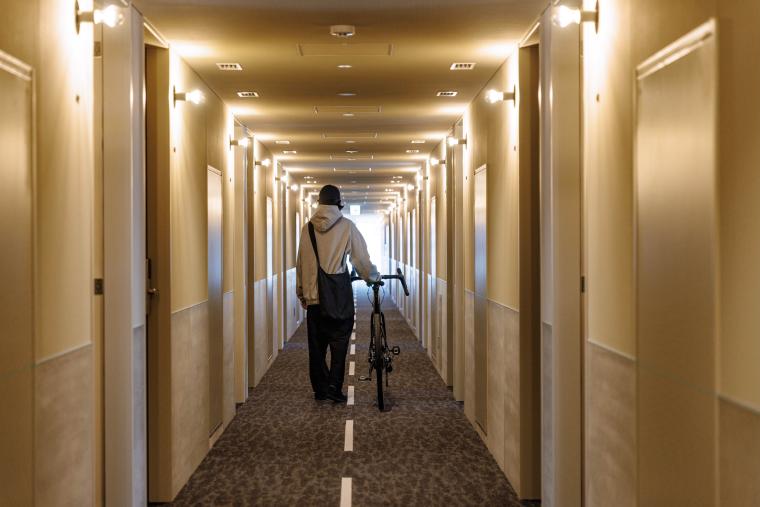 「せとうちサイクルステイズ広島宇品」廊下