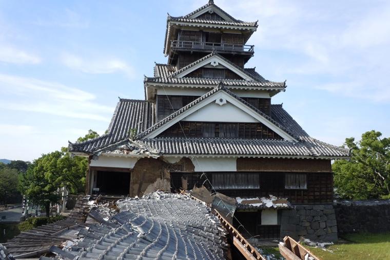 熊本城 震災後の宇土櫓