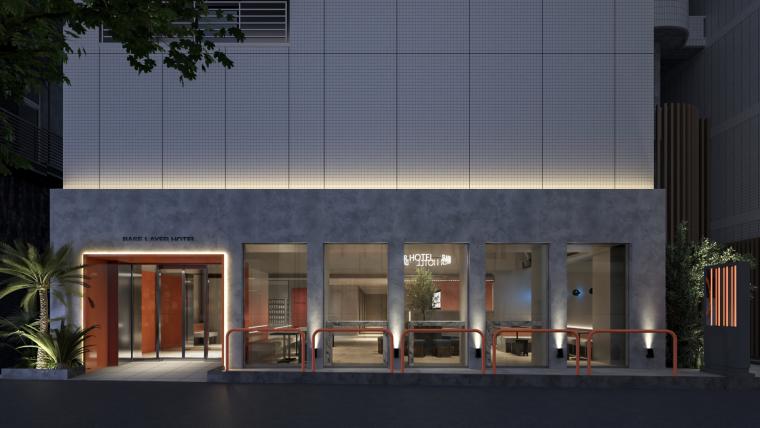 「BASE LAYER HOTEL FUKUOKA」外観