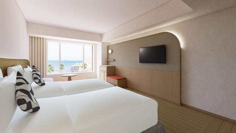 「福岡プリンスホテル ももち浜」デラックスツインルーム