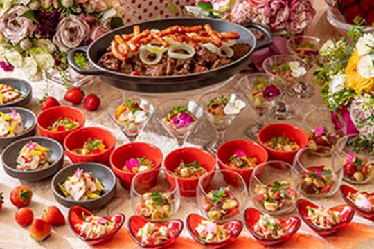 ヒルトン東京「マーブルラウンジ」 いちごビュッフェ