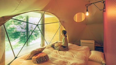 日本初！温泉グランピング・シマブルーで非日常な週末旅