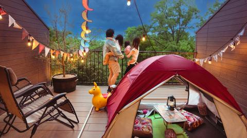 ルーシーキキ 子連れグランピング