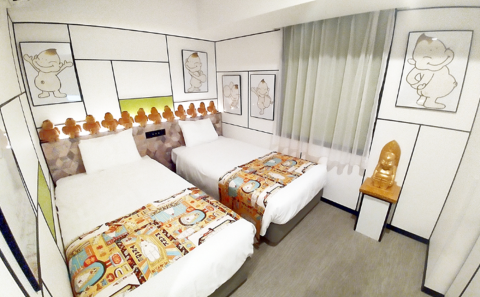 「変なホテル大阪 心斎橋」に幸福の神様「ビリケンさん」のコラボルーム