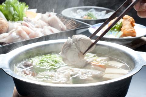 「淡路島3年とらふぐ」てっちり鍋