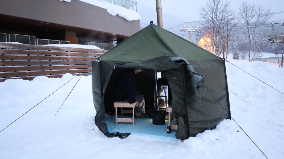 新富良野プリンスホテル　屋外プライベートテントサウナ