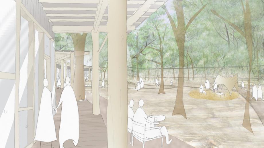 自然を活かした「GOOD NEWS（グッドニュース）」の街並みのイメージ