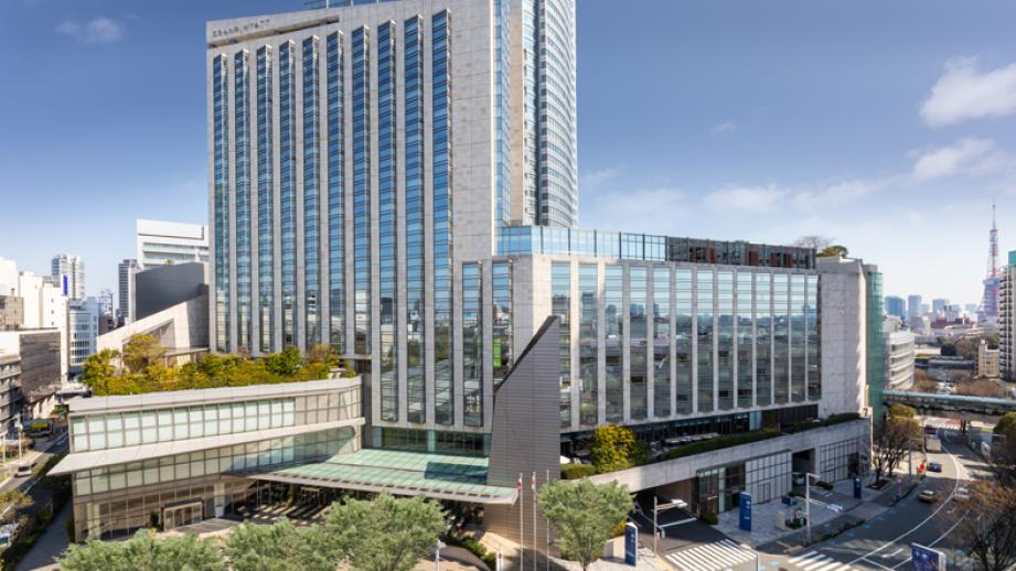 六本木ヒルズ内に立地する「グランド ハイアット 東京」の外観