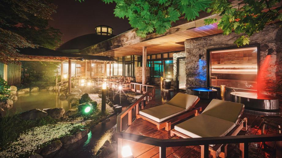 登別グランドホテルにオープンした「鬼サウナ」