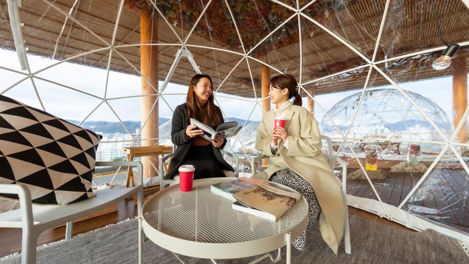 内装が一つひとつ異なるクリアドーム