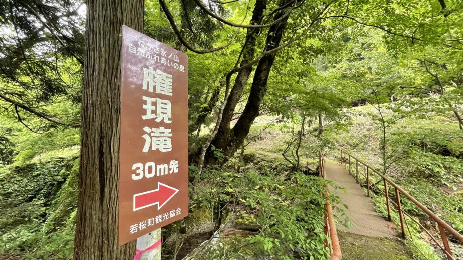鳥取県の山あいの地域にある地元民おすすめ超穴場な涼スポット！民家の間の細道を通ってたどり着く「権現滝」