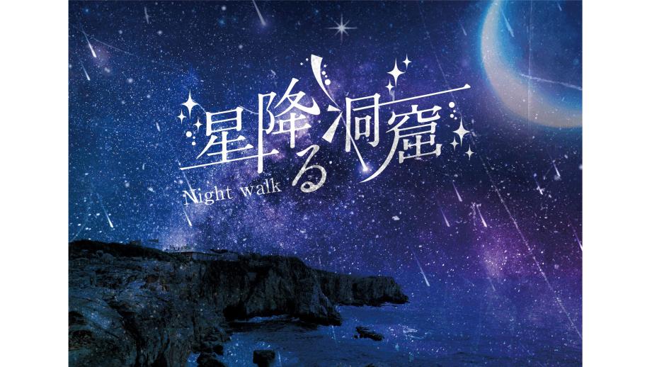 「星降る洞窟ナイトウォーク」メインビジュアル
