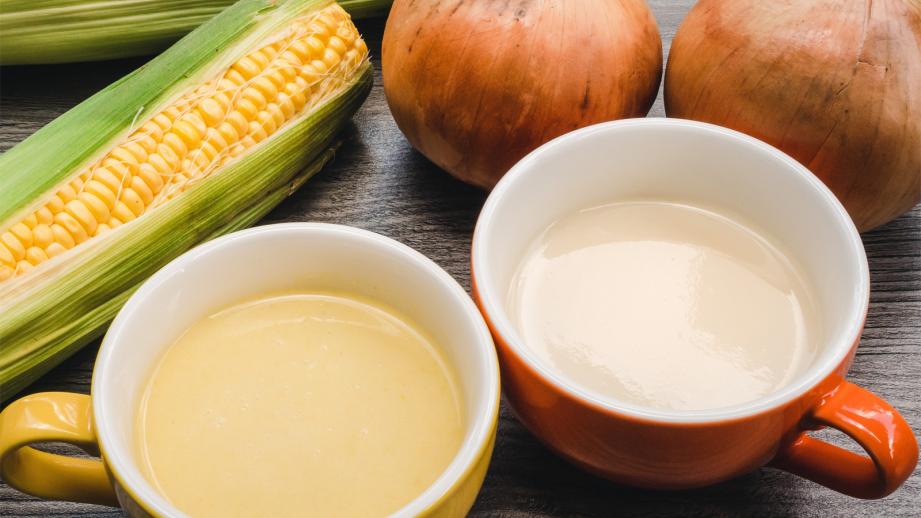 サステナブルな野菜を使った2種類のスープ