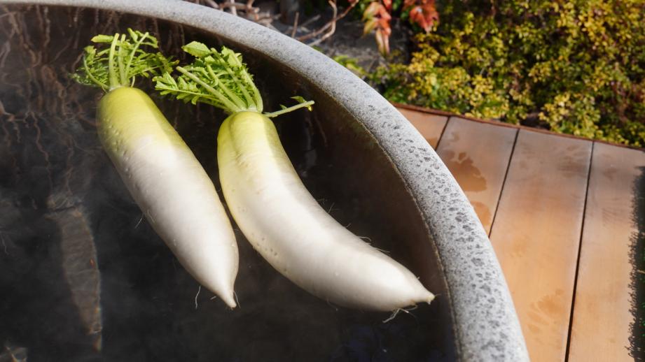 思わず二度見！？元湯 森の湯×JAふじ伊豆でSDGsな「三島大根の湯」開催