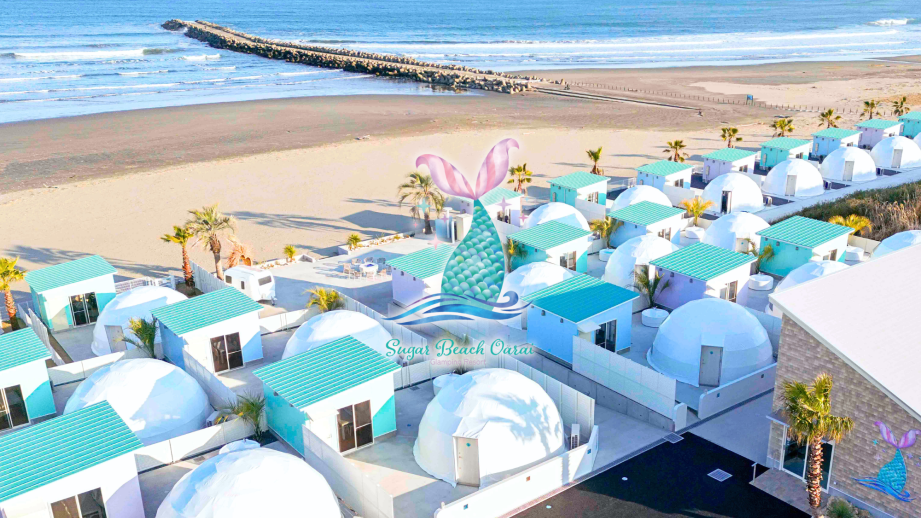 海0秒！ペットOK！茨城・大洗にサステナブルなグランピング「Sugar Beach Oarai」誕生