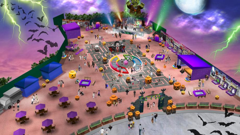 約2,400平米の広大なイベントエリア