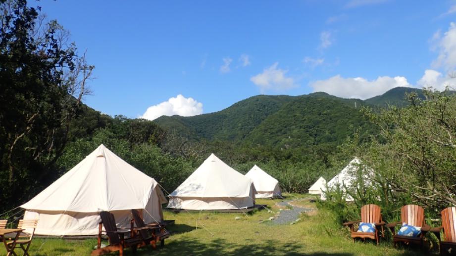 【静岡県西伊豆町・シーサイドベース安良里】漁港の手ぶらキャンプ場 テントも BBQ も持ち物ナシ!