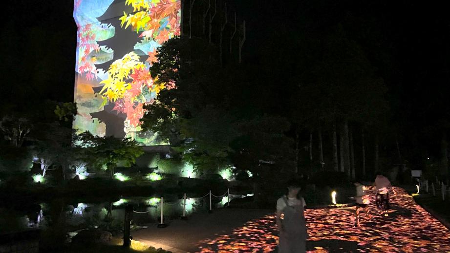 山口・改修中の国宝「瑠璃光寺五重塔」に第二弾プロジェクションマッピングが登場