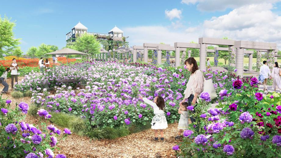 「Gunma Flower Park +」メインガーデン