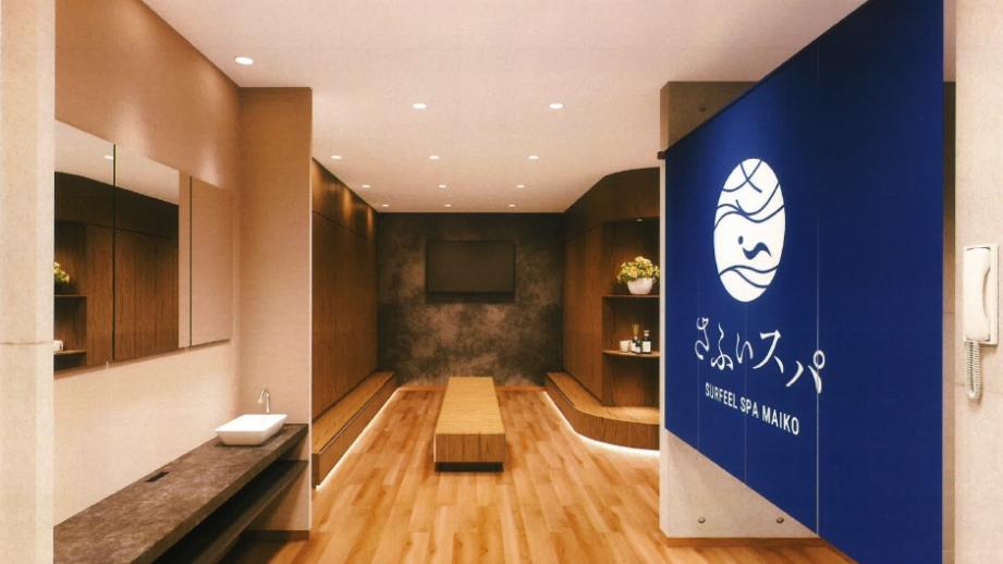 「シーサイドホテル舞子ビラ神戸」サウナ入口