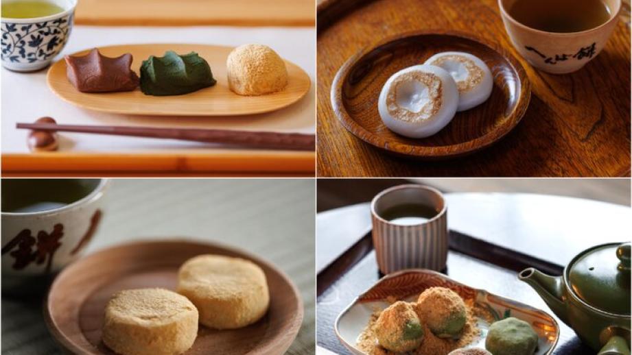抹茶にきな粉、粒餡、こし餡。伊勢の名物餅を食べ比べしましょう