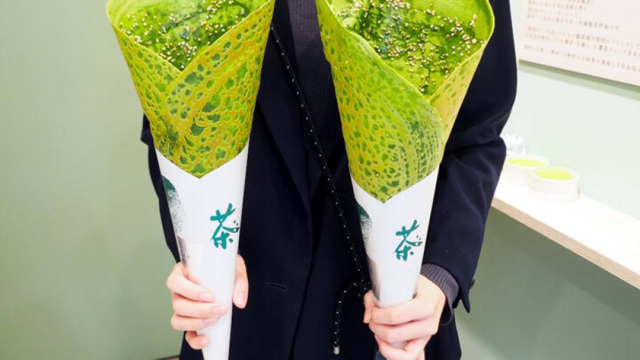 お濃茶スイーツ専門店「熱海さとり本店」が熱海銀座商店街にオープン♪～巨大抹茶クレープが話題～