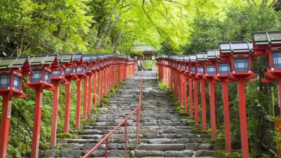 京都・洛北の青もみじプチトリップ、叡山電車に乗って「下鴨神社」から京の奥座敷「貴船」へ♪