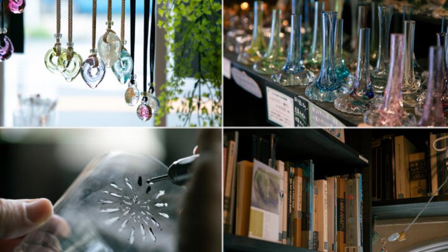 自分だけのグラスづくり体験「ちいさな硝子の本の博物館」