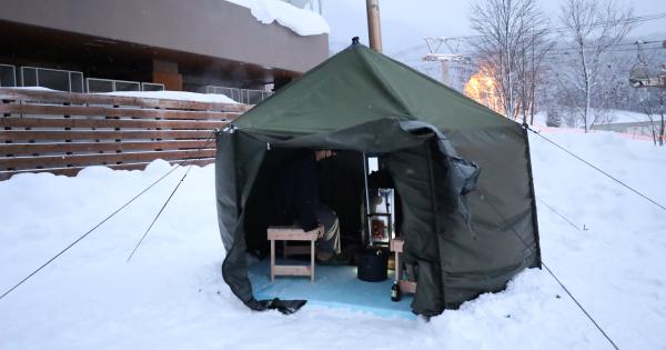 新富良野プリンスホテル　屋外プライベートテントサウナ