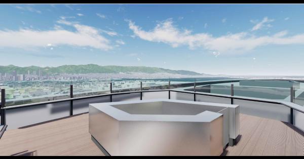 ポートアイランドに立つ「神戸ポートピアホテル」