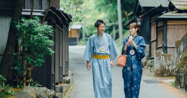 入湯手形を首から下げて、黒川温泉街を散策できます