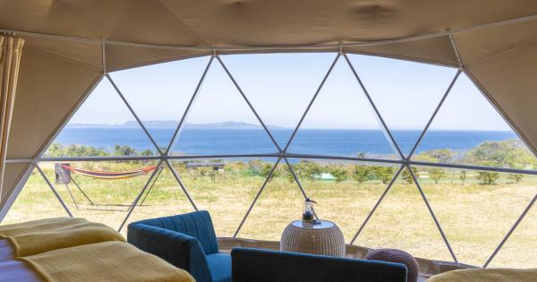 玄界灘が一望できるオーシャンビューのグランピング