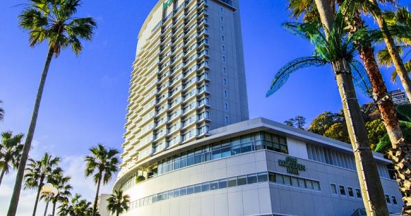 イベントの開催地となる熱海後楽園ホテルの外観