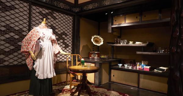 「大正ロマン×百段階段 ～文豪が誘うノスタルジックの世界～」の展示風景