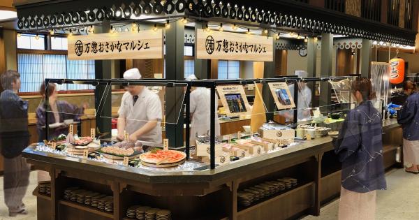 ビュッフェのお刺身コーナーがリニューアルした「万惣おさかなマルシェ」