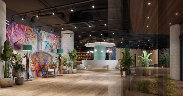 「TWIN-LINE HOTEL YANBARU OKINAWA JAPAN」エントランス