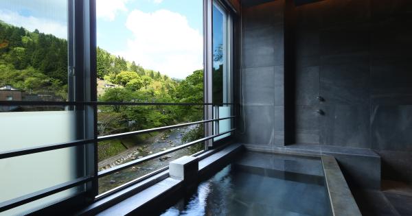 ＜かわみ＞スイート和モダンの専用半露天風呂