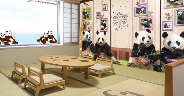 「アドベンチャーワールド」×「南紀白浜マリオットホテル」パンダコラボルーム