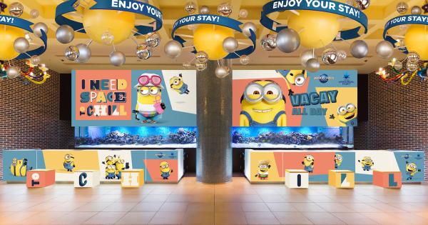 USJオフィシャルホテル「ホテル ユニバーサル ポート」ミニオンロビーが一新