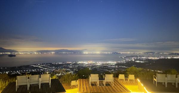 「びわこ箱館山」展望デッキ