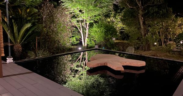 和風庭園「葉ごろも」を映す水鏡テラスが誕生