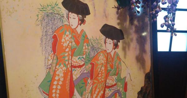 歌舞伎絵「二人藤娘」