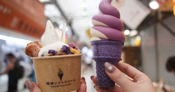 那覇国際通りに新名所誕生！「琉球ソフトクリーム」で味わう紅いも米粉コーンソフト＆沖縄スイーツ（那覇市）